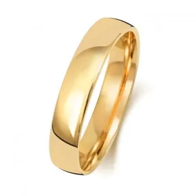 Wedding Band 18K Slight Court 4mm-1.75 Wedding  Ring WQ114H