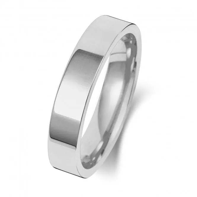 Wedding Band 9K Flat Court 4mm-1.20 Wedding  Ring W124WL