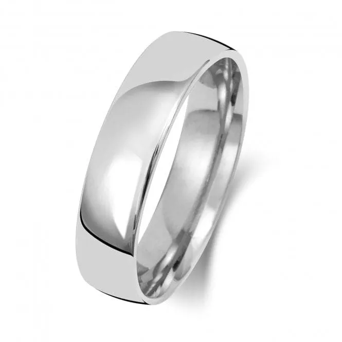 Wedding Band Platinum Slight Court 5mm-1.2 Wedding  Ring WP115L