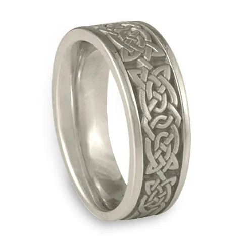 Wide Galway Bay Wedding Ring in Platinum