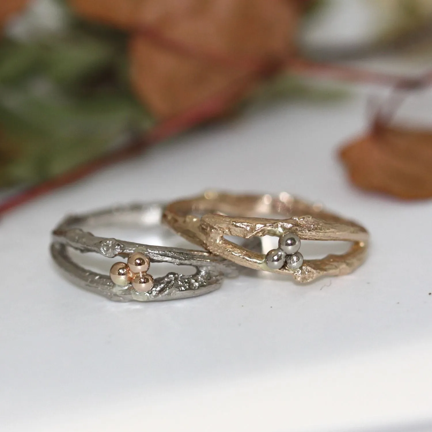 Woodland Twig Ring, Twig Wedding Band