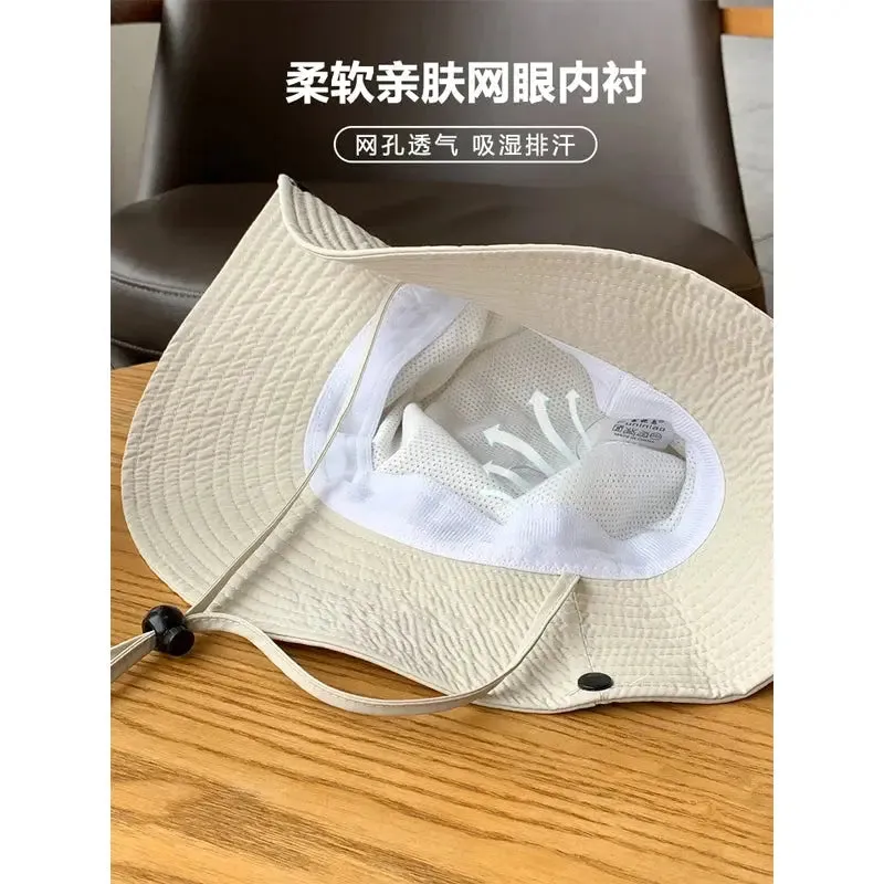 XL Big Head Wide Brim  Bucket Hat for Women  Men Summer Sun Protection Sun Hat Outdoor Fishing Hiking  Bonnie Fisherman Hat