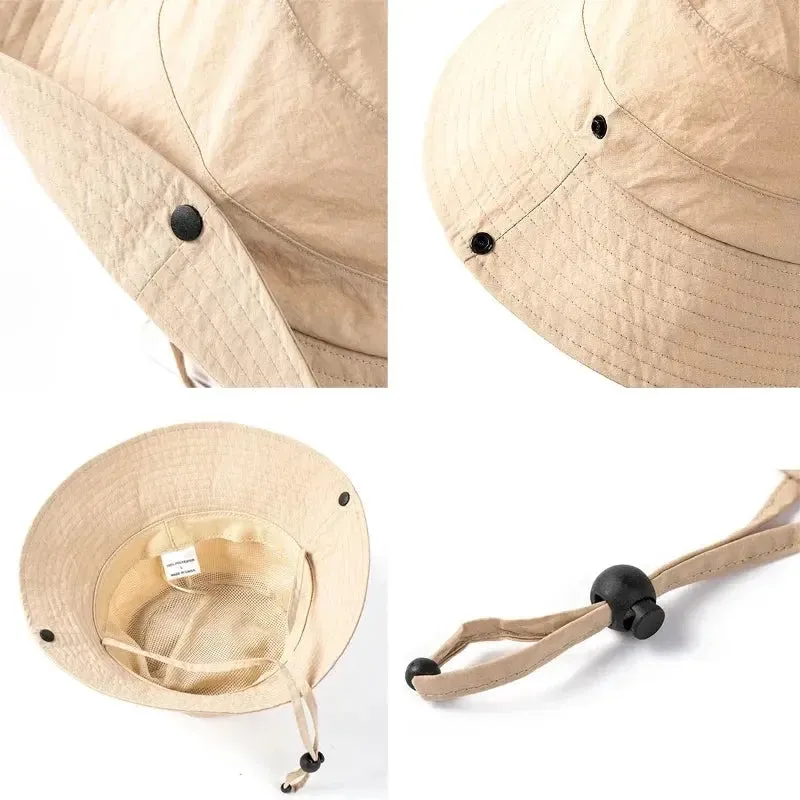 XL Big Head Wide Brim  Bucket Hat for Women  Men Summer Sun Protection Sun Hat Outdoor Fishing Hiking  Bonnie Fisherman Hat